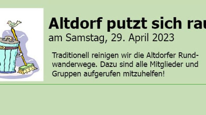 Altdorf putzt sich raus | © DAV Sektion Altdorf