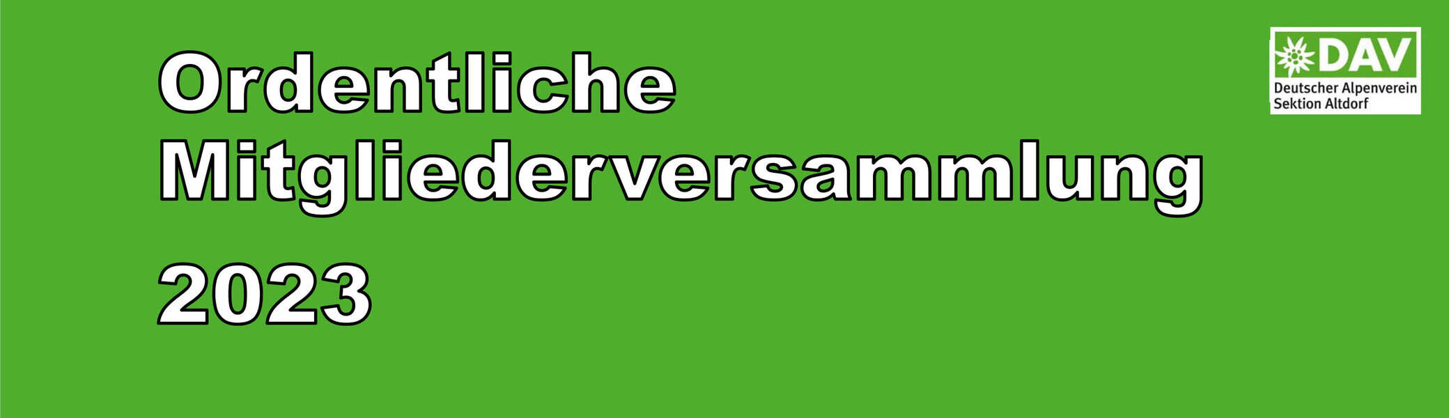 Mitgliederversammlung 2023 | © DAV Sektion Altdorf