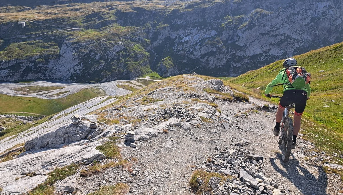 Downhill zum Flimer Skigebiet | © DAV Sektion Altdorf - Jan Kürschner