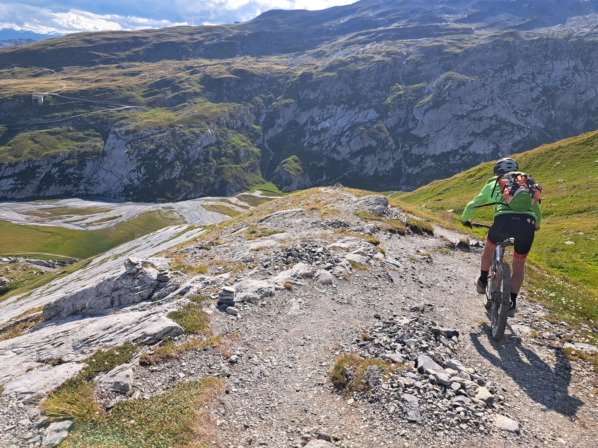 Downhill zum Flimer Skigebiet | © DAV Sektion Altdorf - Jan Kürschner