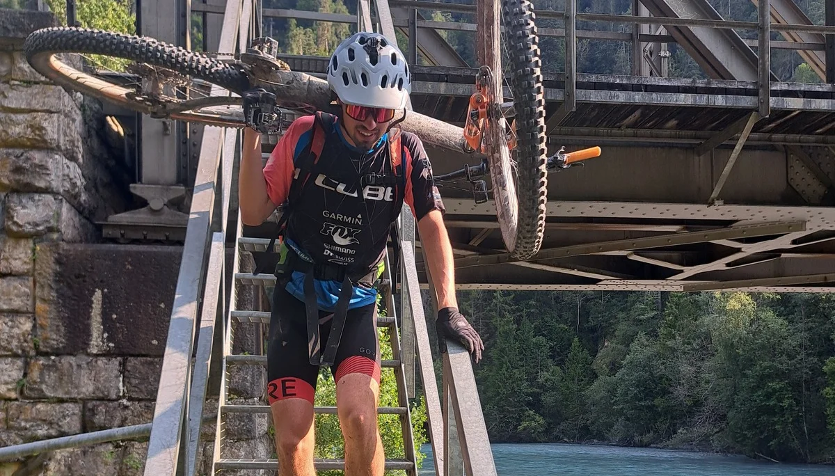 Tragestück Rheinbrücke | © DAV Sektion Altdorf - Jan Kürschner