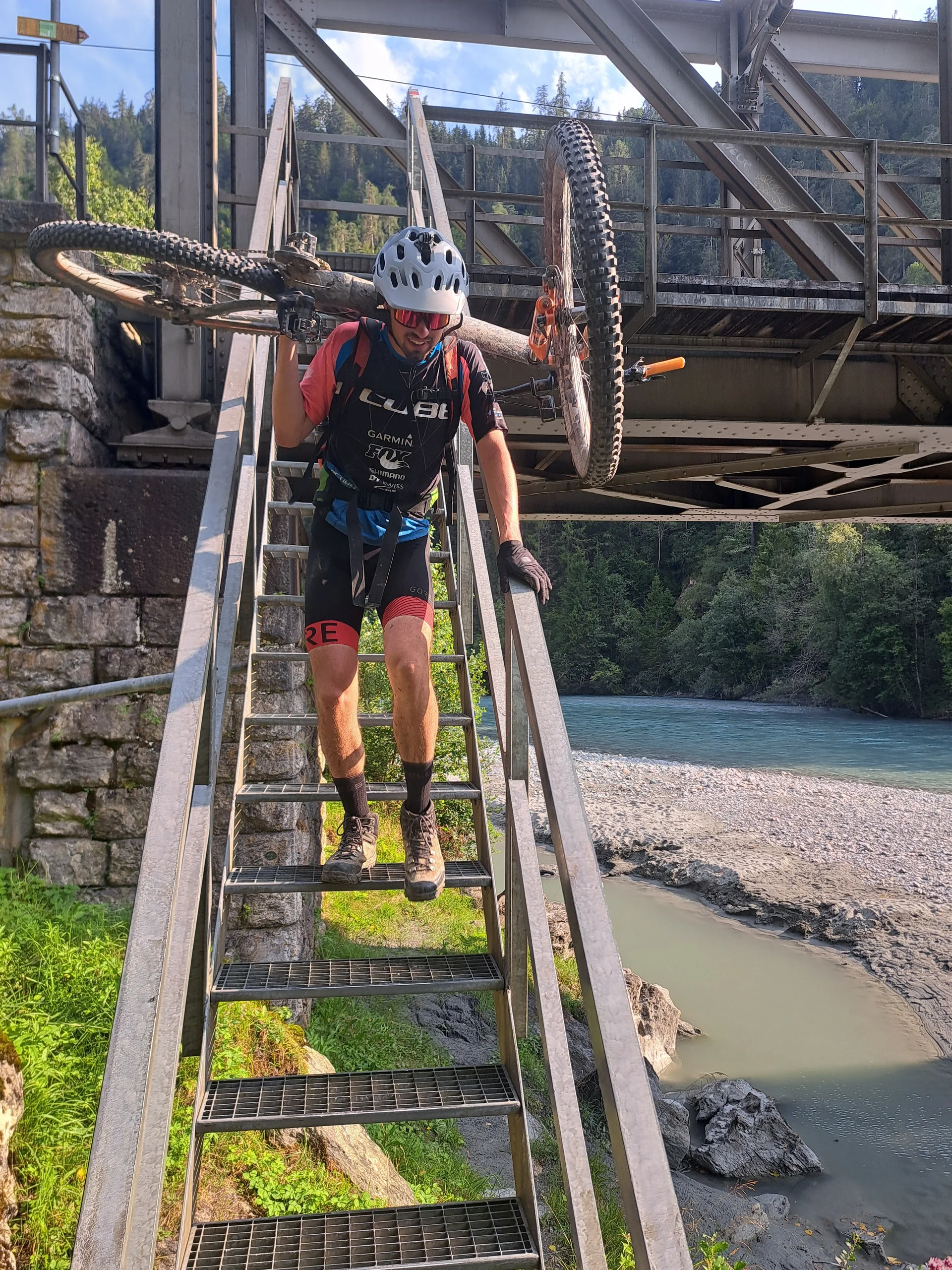 Tragestück Rheinbrücke | © DAV Sektion Altdorf - Jan Kürschner