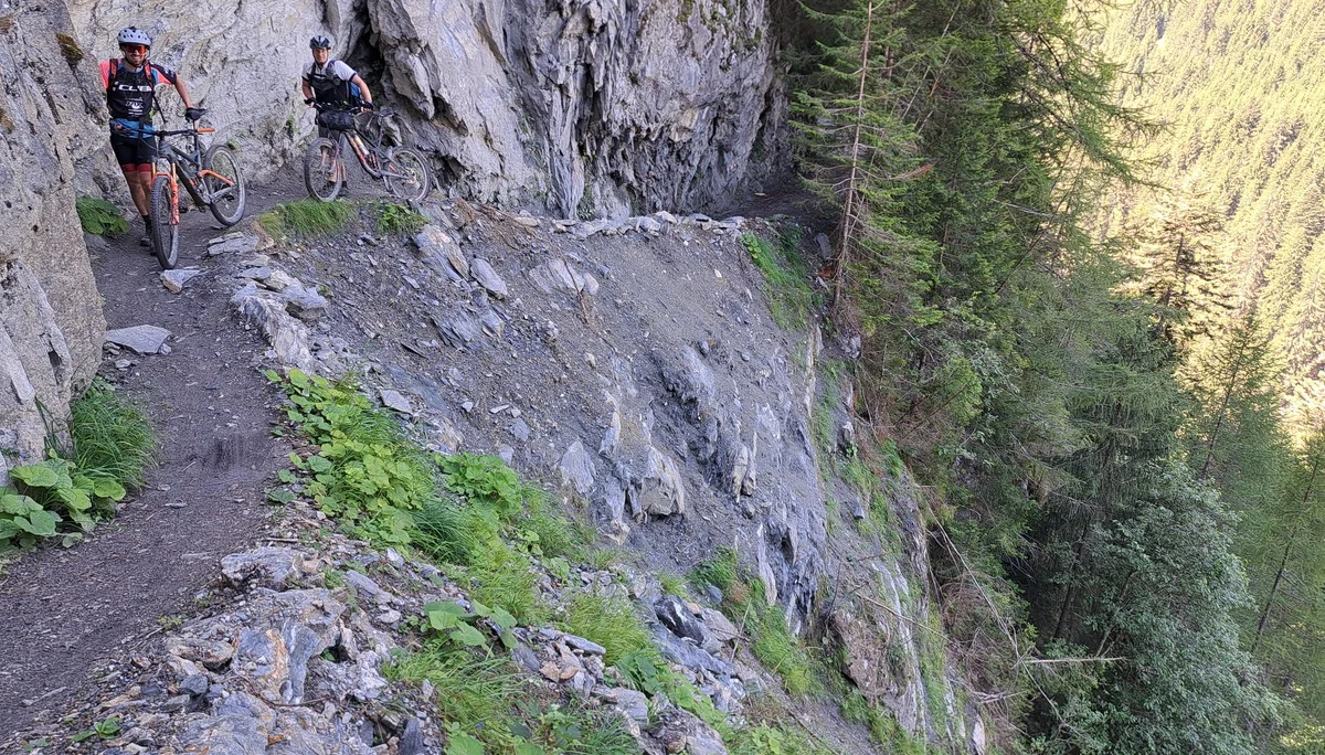 ausgesetzte Stellen im Safiental | © DAV Sektion Altdorf - Jan Kürschner