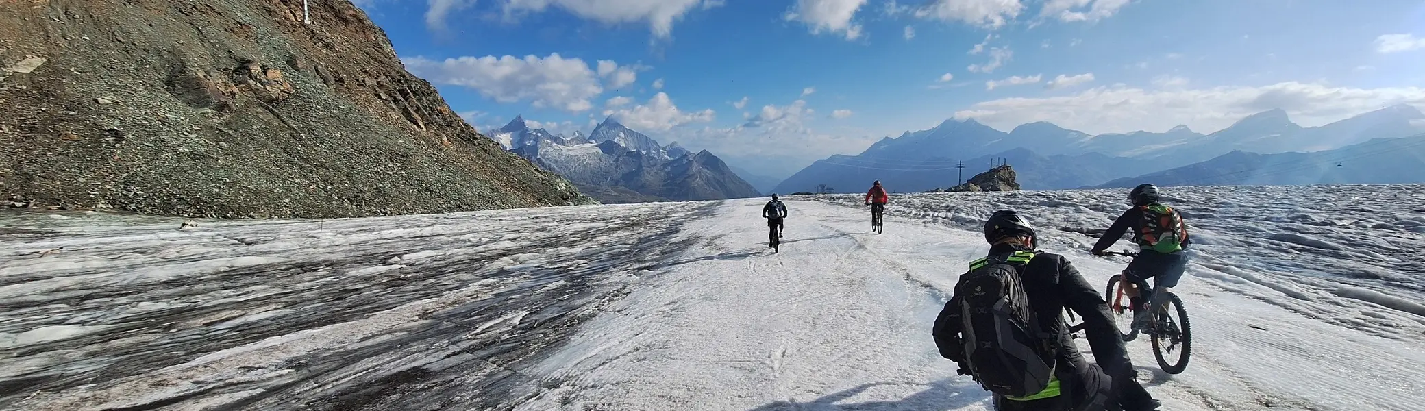 MTB-Abfahrt vom Theodulgletscher | © DAV Sektion Altdorf - Jan Kürschner