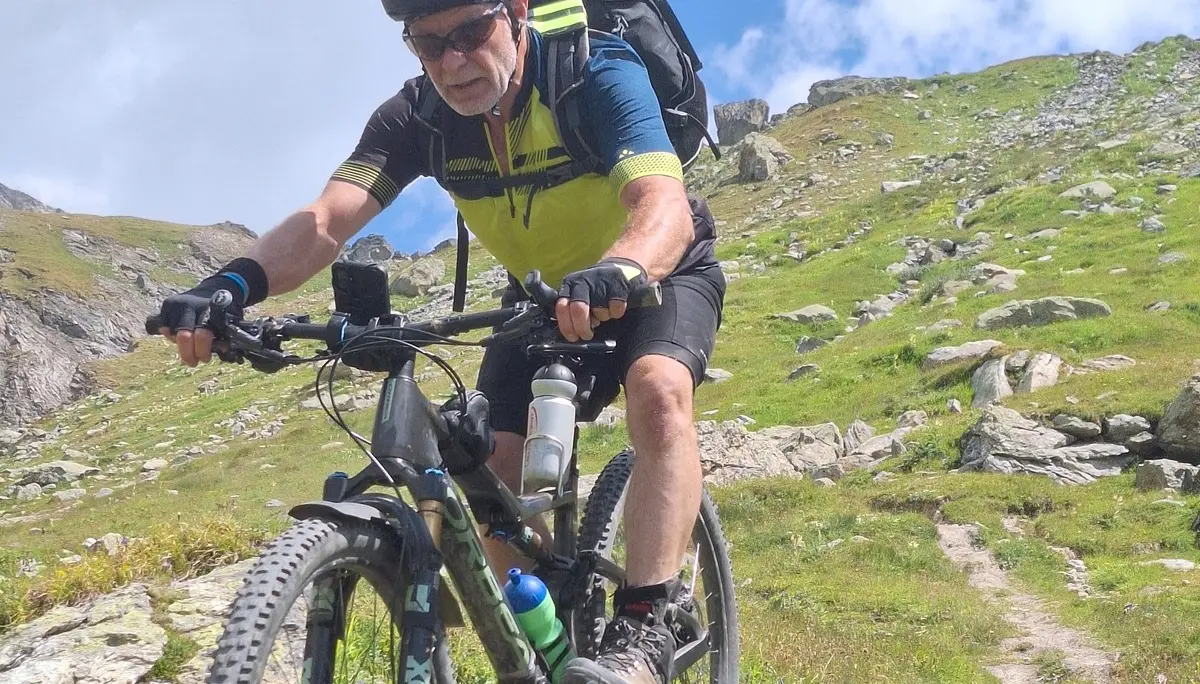 Ingmar beim downhill | © DAV Sektion Altdorf - Jan Kürschner