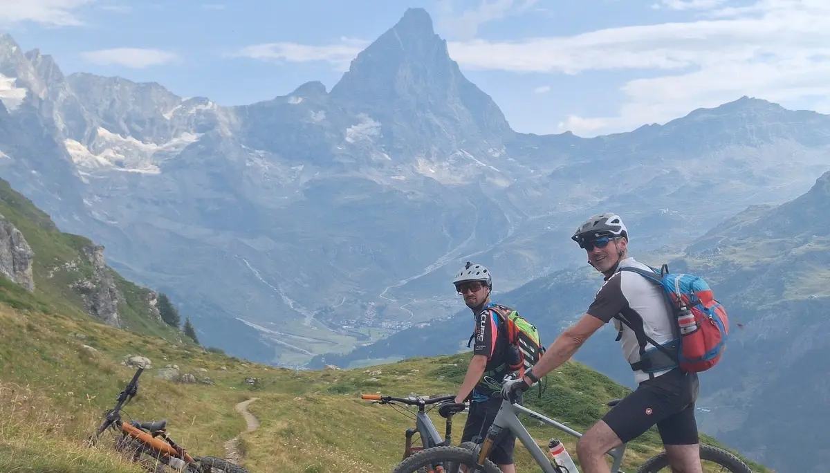 Downhill mit Matterhorn | © DAV Sektion Altdorf - Jan Kürschner