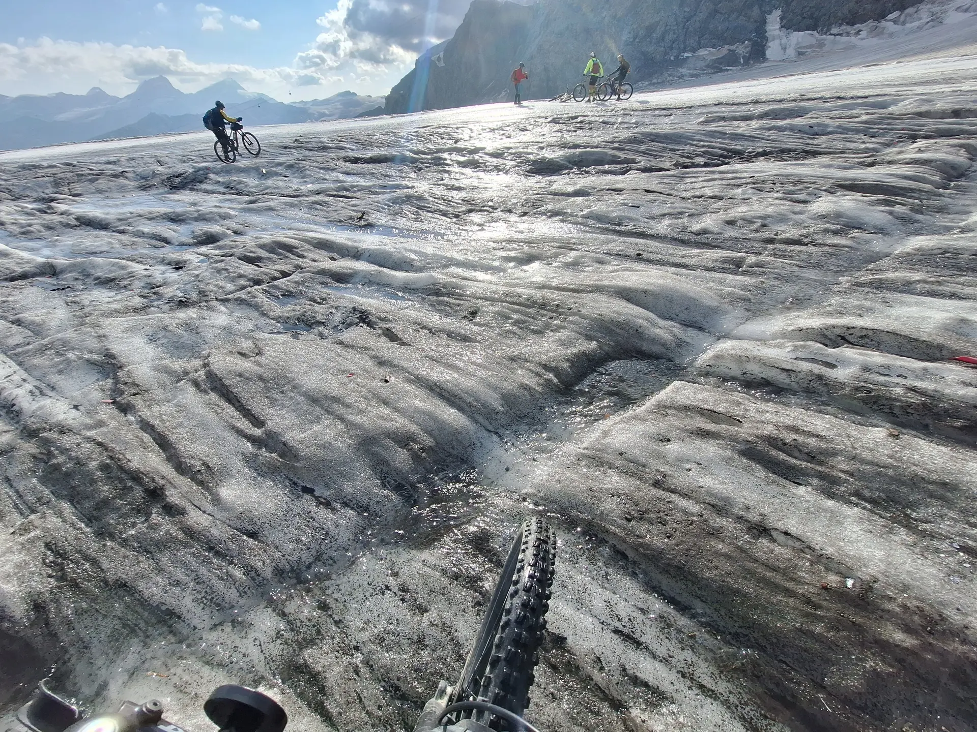 blanker und nasser Theodulgletscher | © DAV Sektion Altdorf - Jan Kürschner