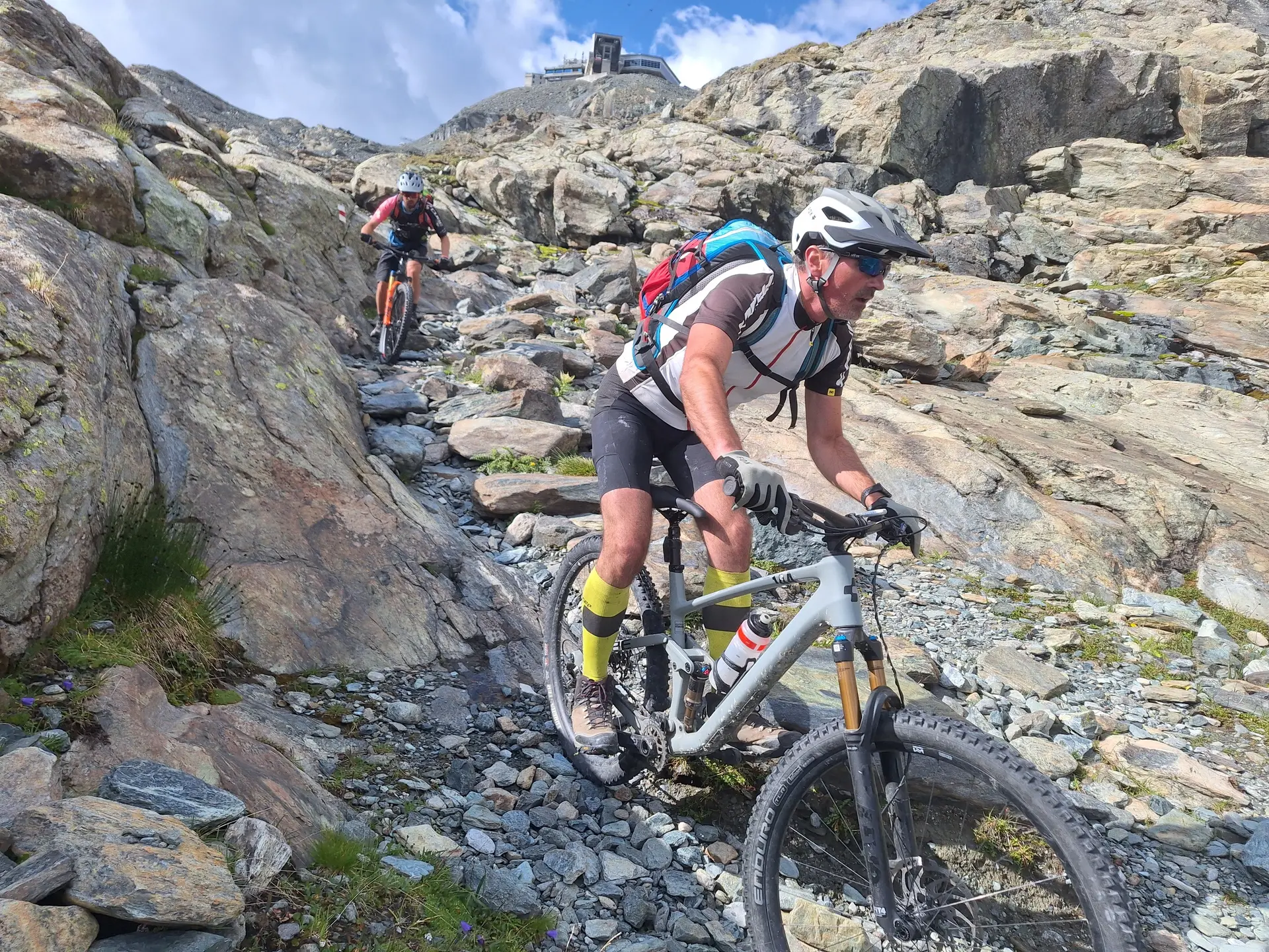 blockiger Downhill nach Zermatt | © DAV Sektion Altdorf - Jan Kürschner