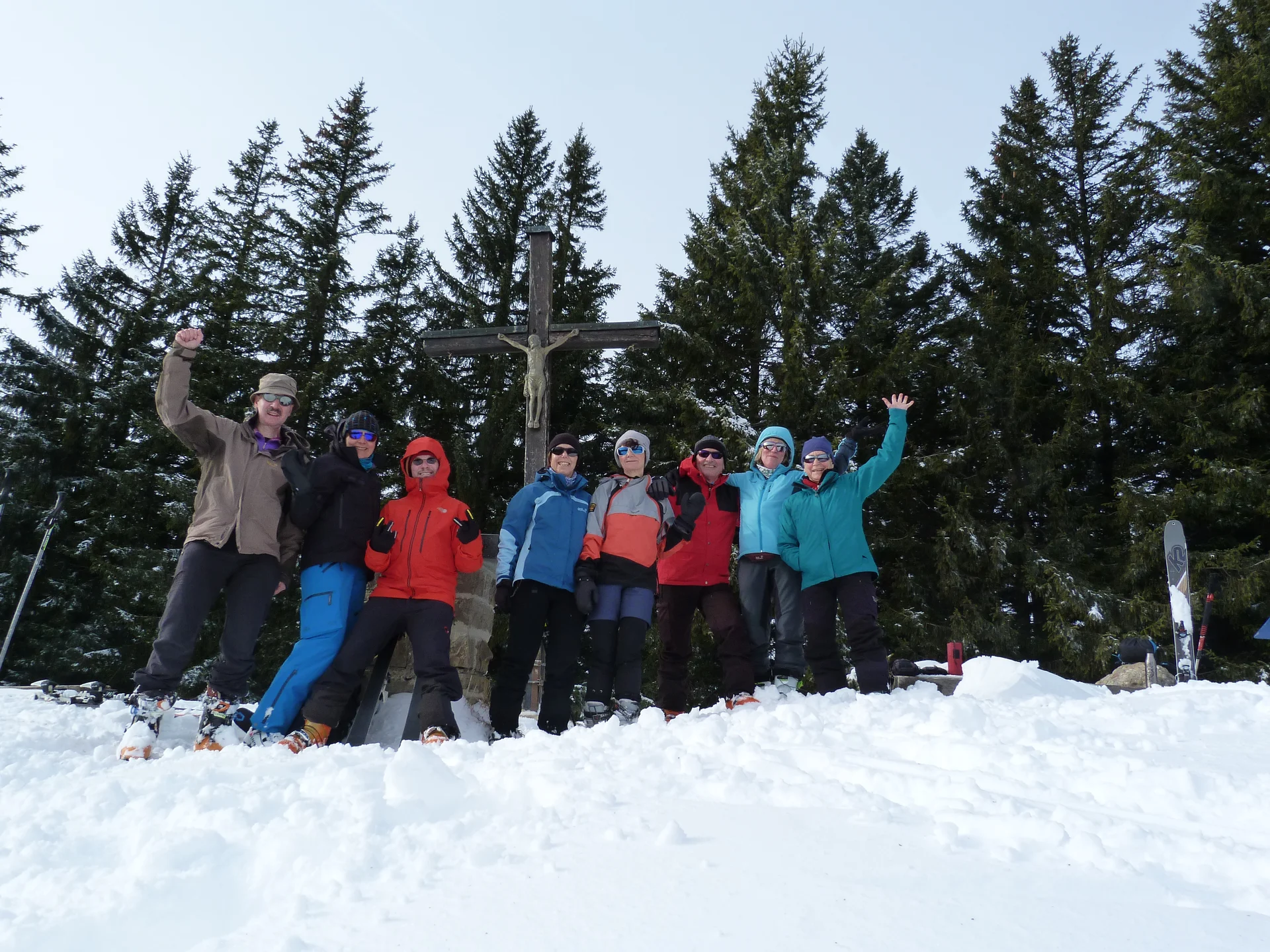 Einsteigerskitour Gruppenfoto | © DAV Sektion Altdorf - Wolfgang Wening