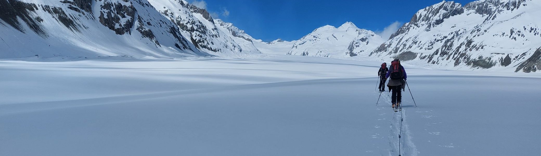am großen Aletsch-Gletscher | © DAV Sektion Altdorf - Jan Kürschner