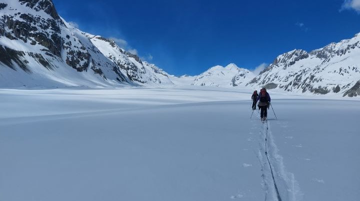 am großen Aletsch-Gletscher | © DAV Sektion Altdorf - Jan Kürschner