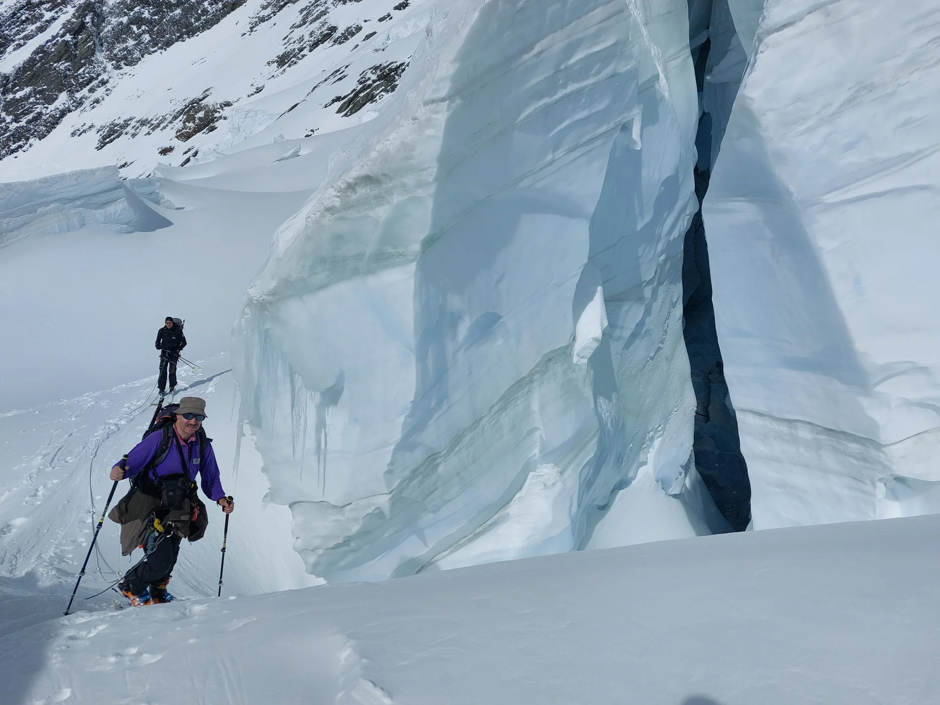 im Eisbruch Walliser Fiescherfirn | © DAV Sektion Altdorf - Jan Kürschner