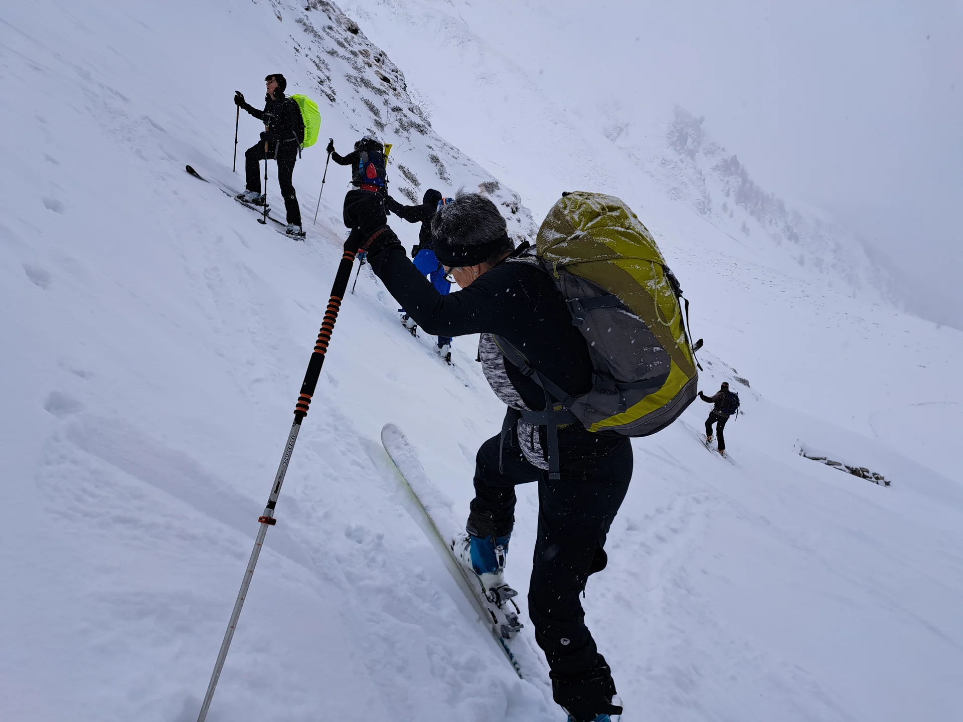 perfekte Spitzkehre in der "Zwing" | © DAV Sektion Altdorf - Jan Kürschner