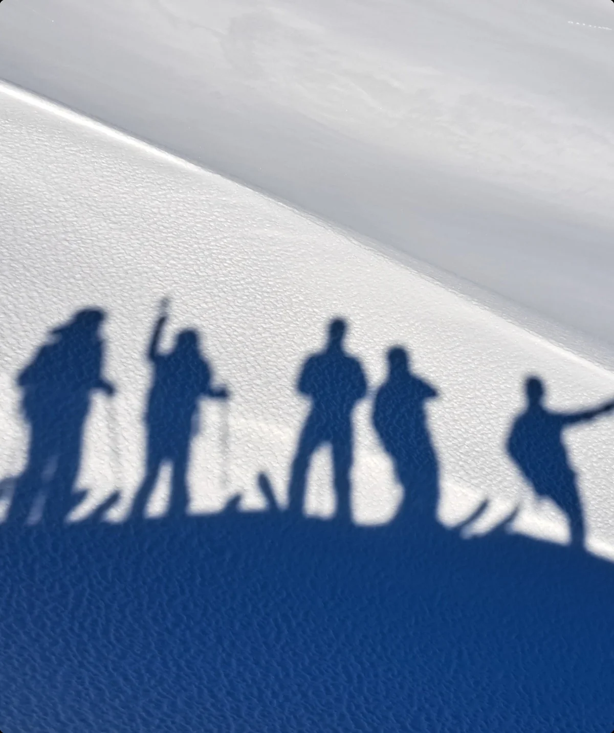 Gruppen-Schattenfoto | © DAV Sektion Altdorf - Jan Kürschner