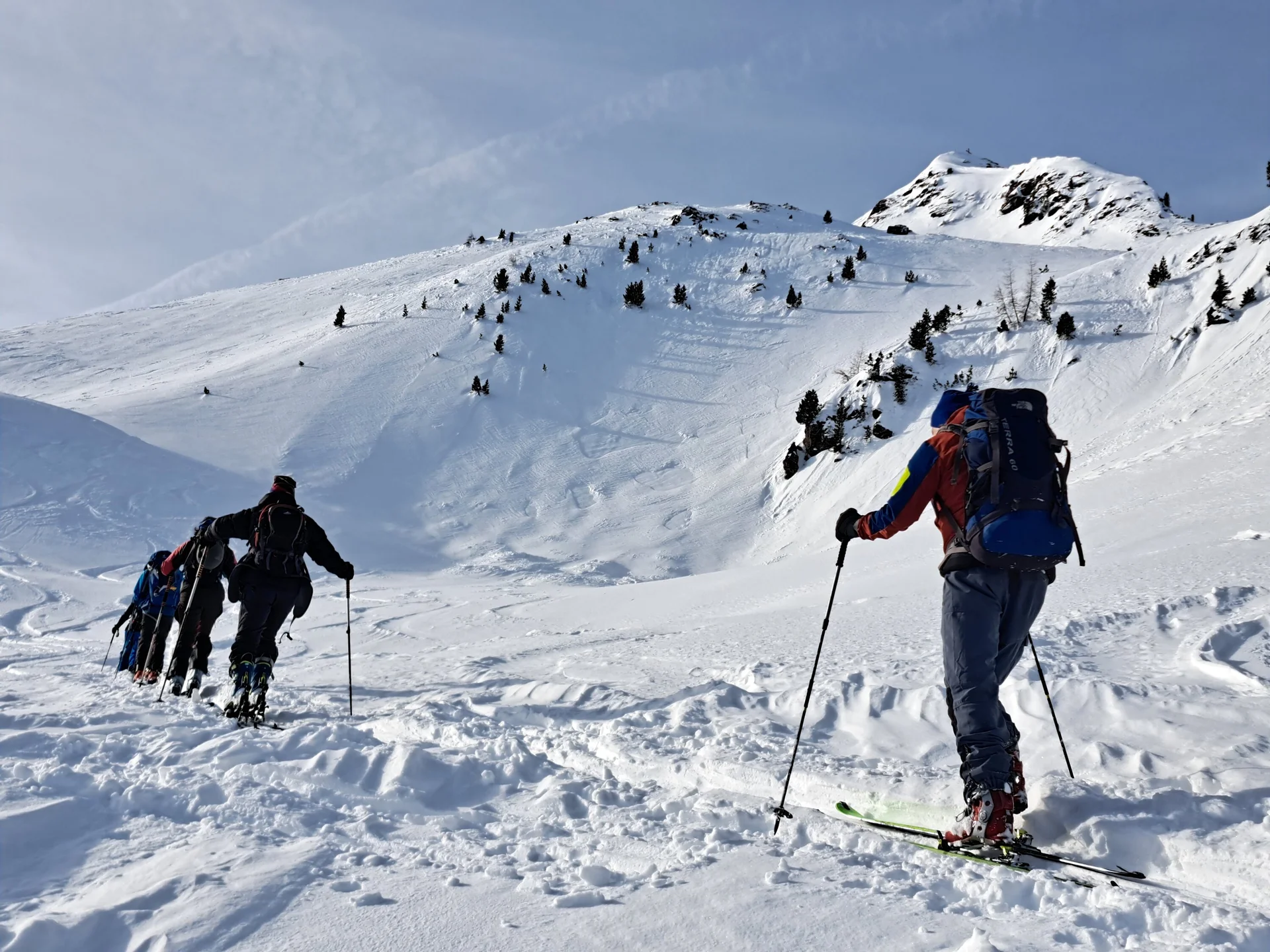 Aufstieg mit Gipfelblick | © DAV Sektion Altdorf - Jan Kürschner