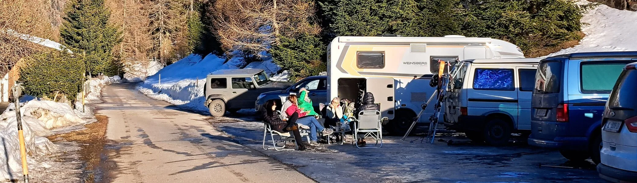 Camping auf Parkplatz | © DAV Sektion Altdorf - Jan Kürschner