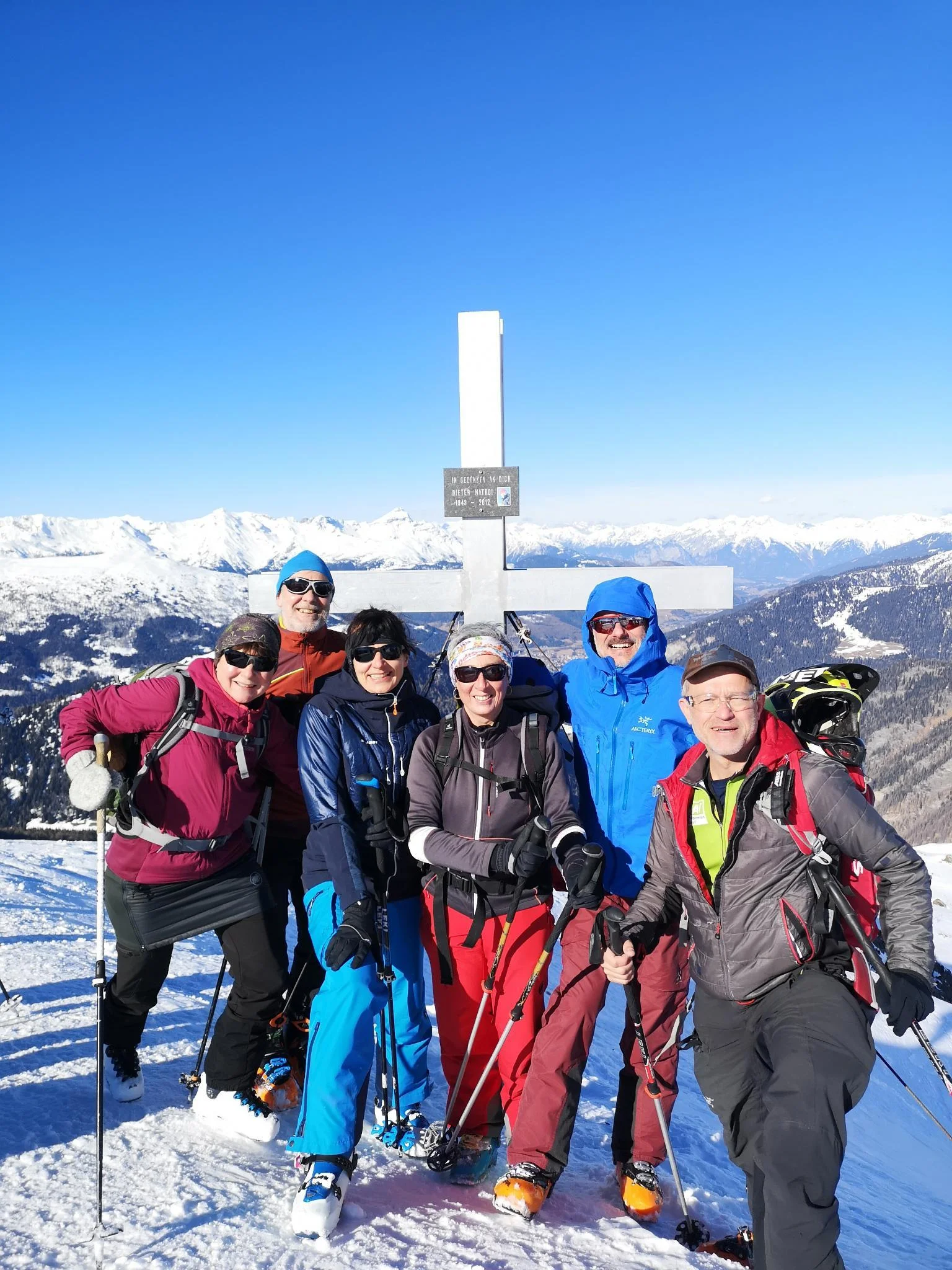 Gruppen-Gipfelfoto Vennspitze | © DAV Sektion Altdorf - Thomas Wolkenstörfer