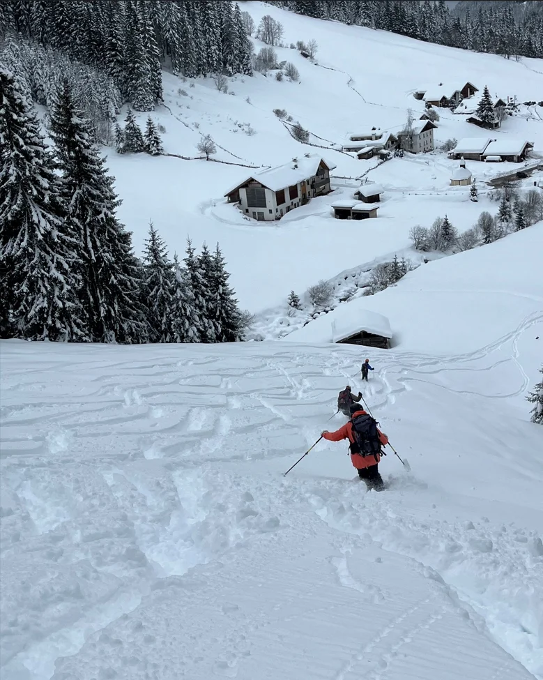 Pulverabfahrt | © DAV Sektion Altdorf - Roland Linnert