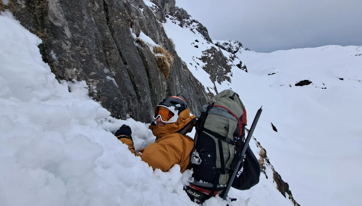Einbruch am Felsrand | © DAV Sektion Altdorf - Jan Kürschner