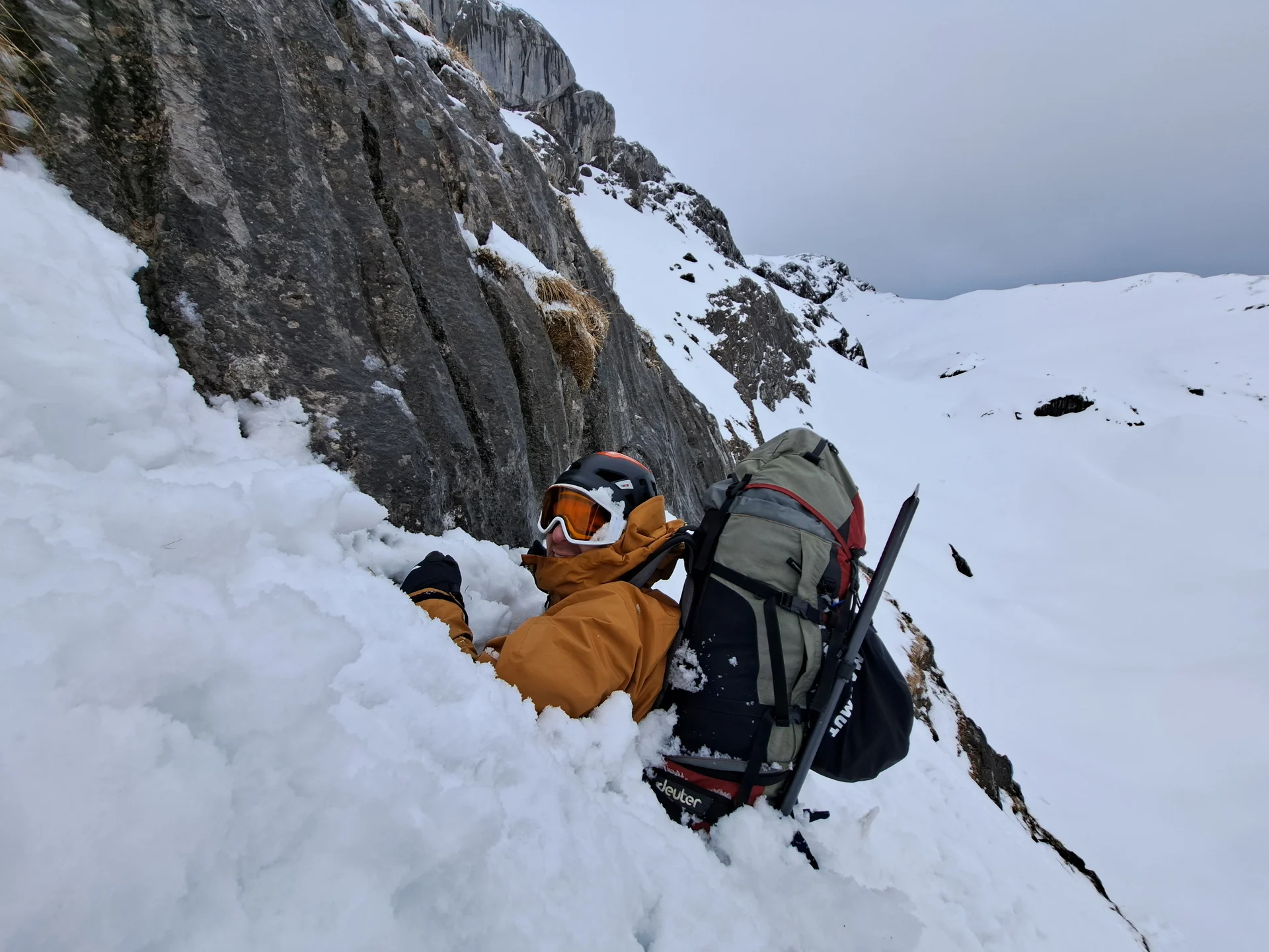Einbruch am Felsrand | © DAV Sektion Altdorf - Jan Kürschner