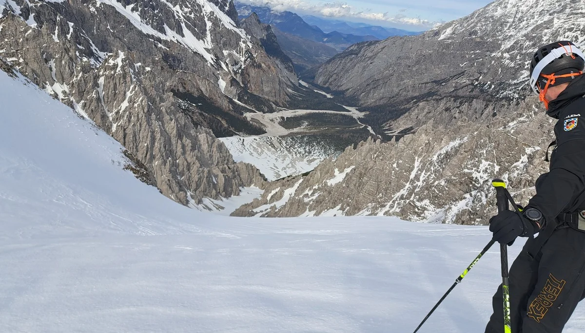 Steilabfahrt Wimbachscharte | © DAV Sektion Altdorf - Jan Kürschner