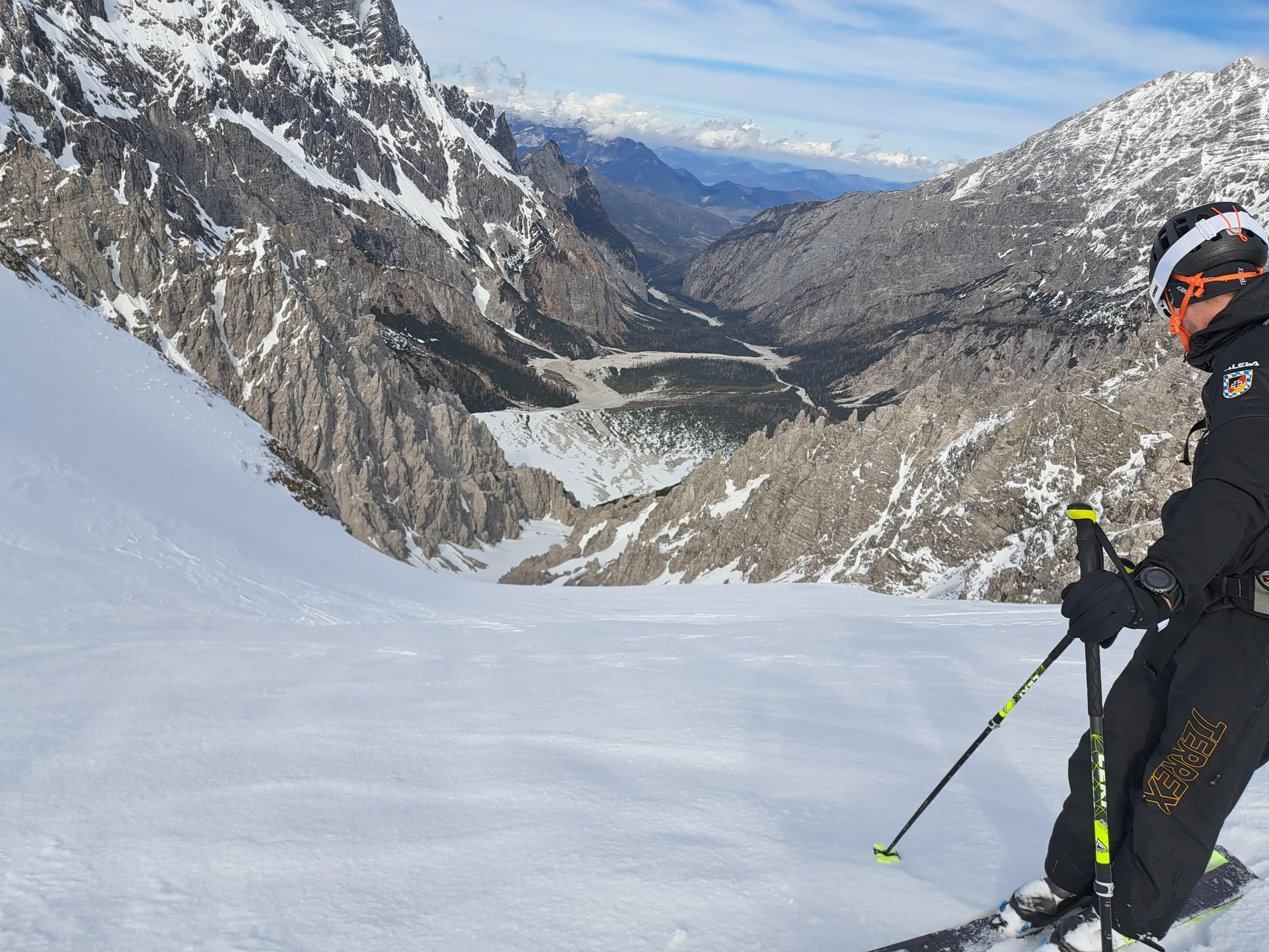 Steilabfahrt Wimbachscharte | © DAV Sektion Altdorf - Jan Kürschner