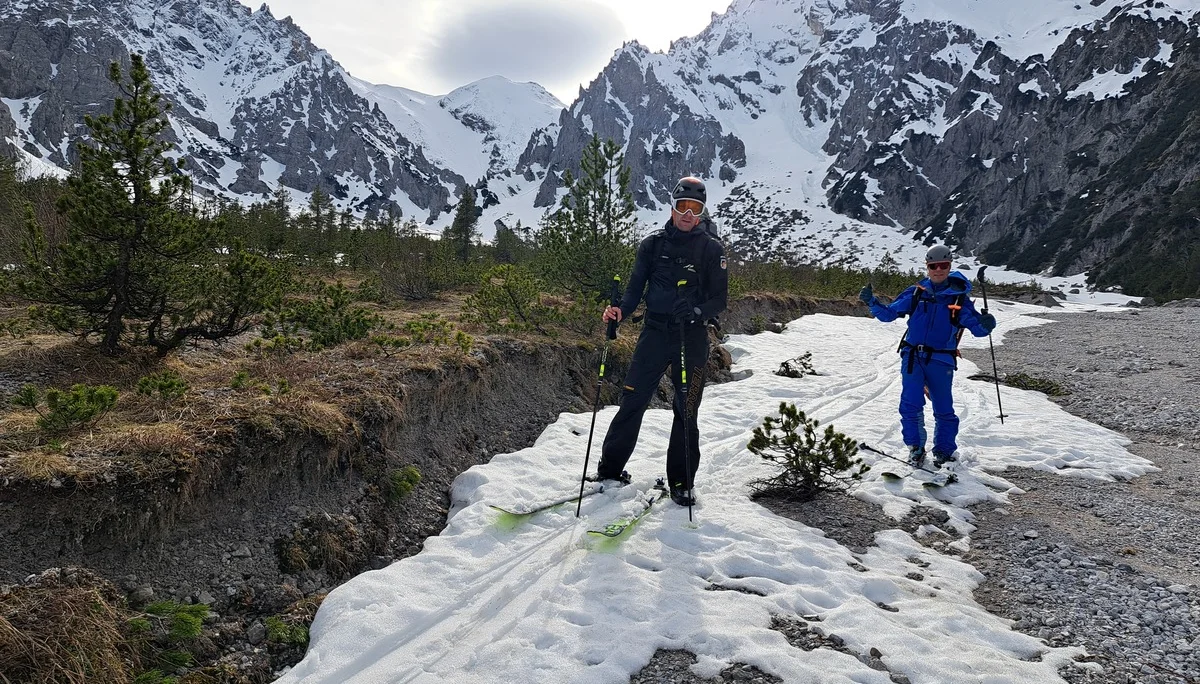 Abfahrt bis zur letzten Flocke | © DAV Sektion Altdorf - Jan Kürschner