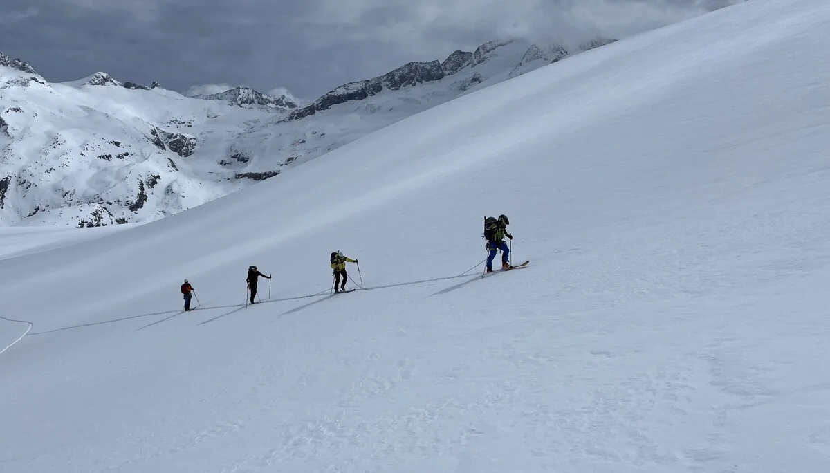 Spurarbeit am Maurerkees | © DAV Sektion Altdorf - Stefan Werner