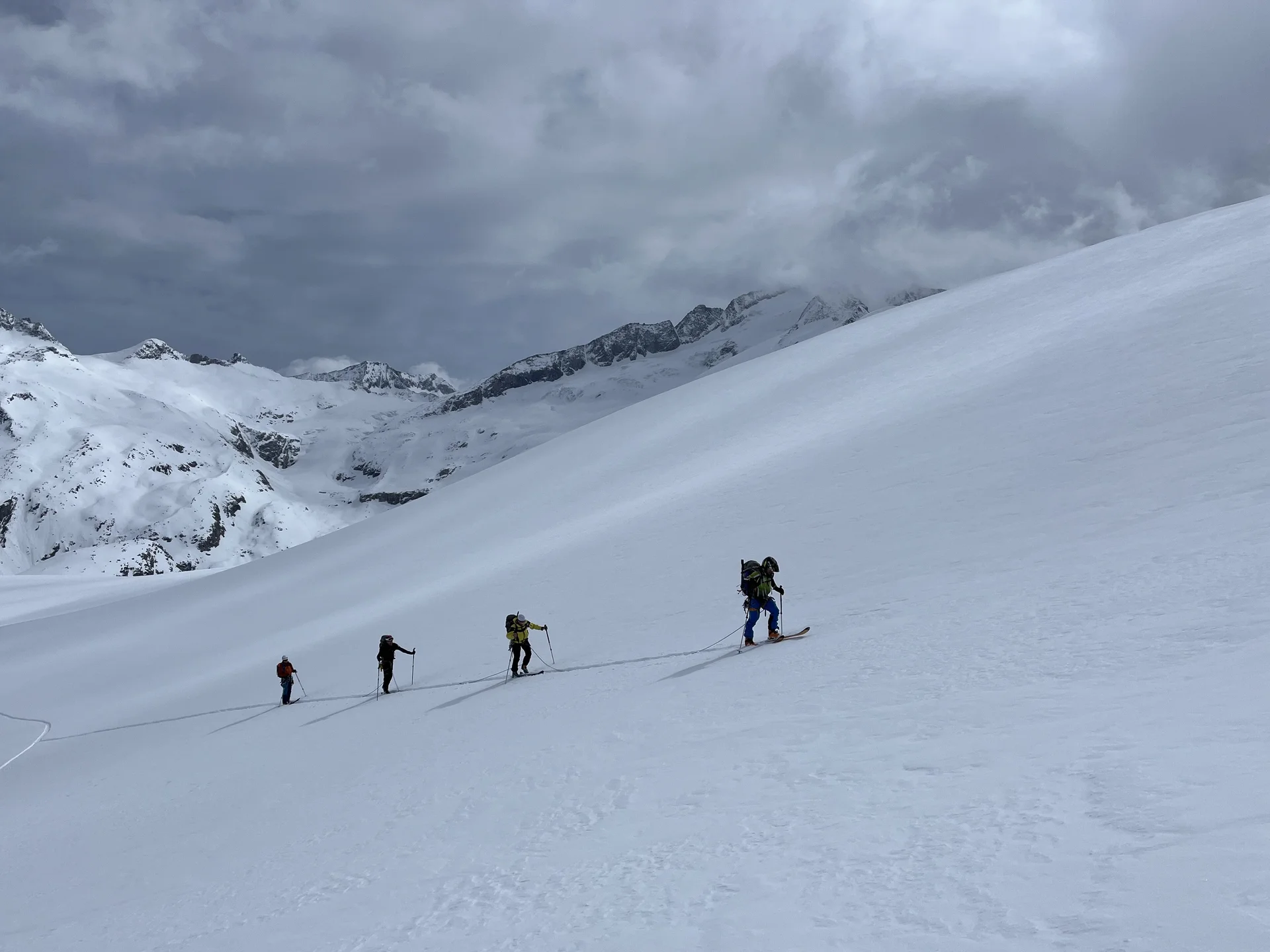 Spurarbeit am Maurerkees | © DAV Sektion Altdorf - Stefan Werner