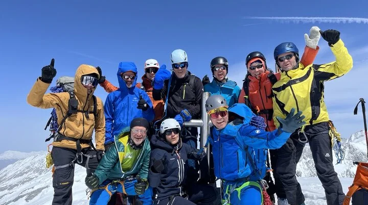 Gruppenfoto am Grossen Geiger | © DAV Sektion Altdorf - Roland Linnert