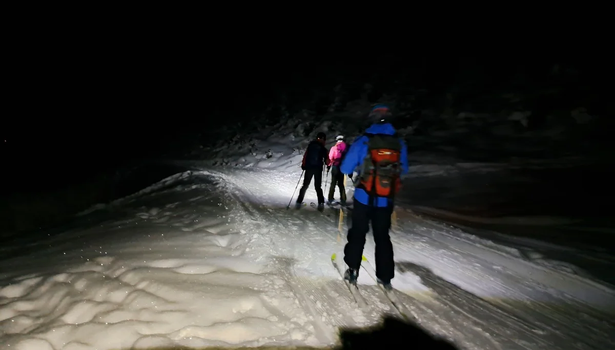 Stirnlampenabfahrt auf Rodelalm | © DAV Sektion Altdorf - Jan Kürschner
