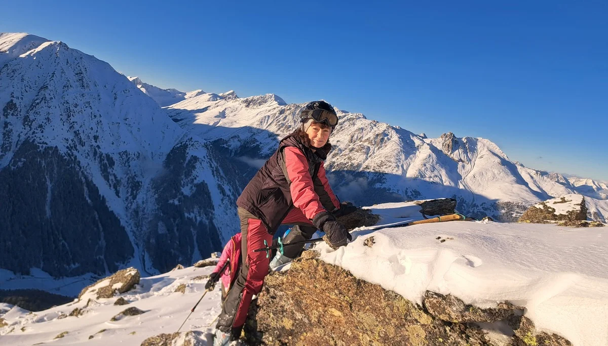 Kletterin auf Skitour | © DAV Sektion Altdorf - Jan Kürschner