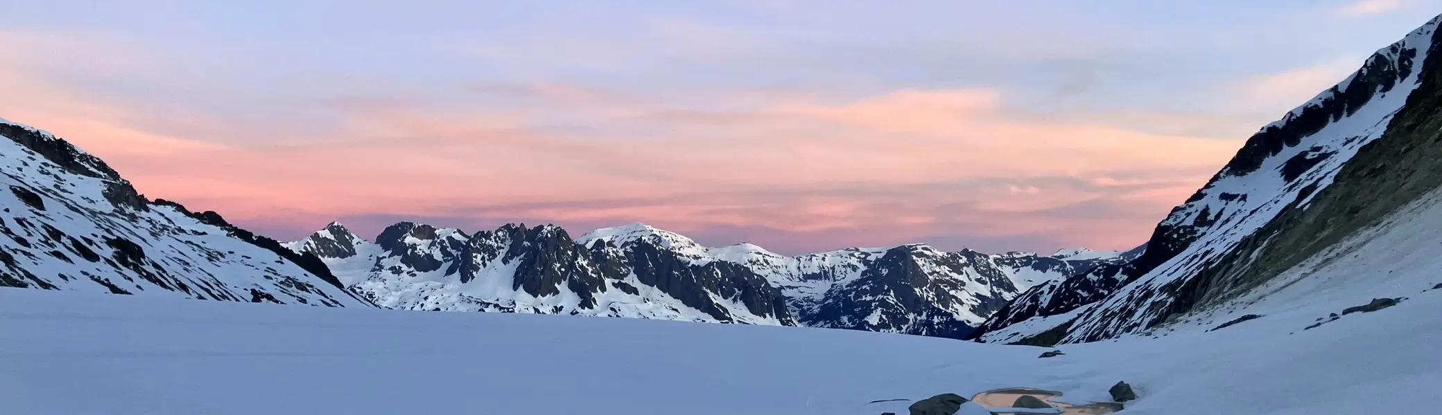 Morgengrauen am Argentiere-Gletscher | © DAV Sektion Altdorf - Wolfgang Müller