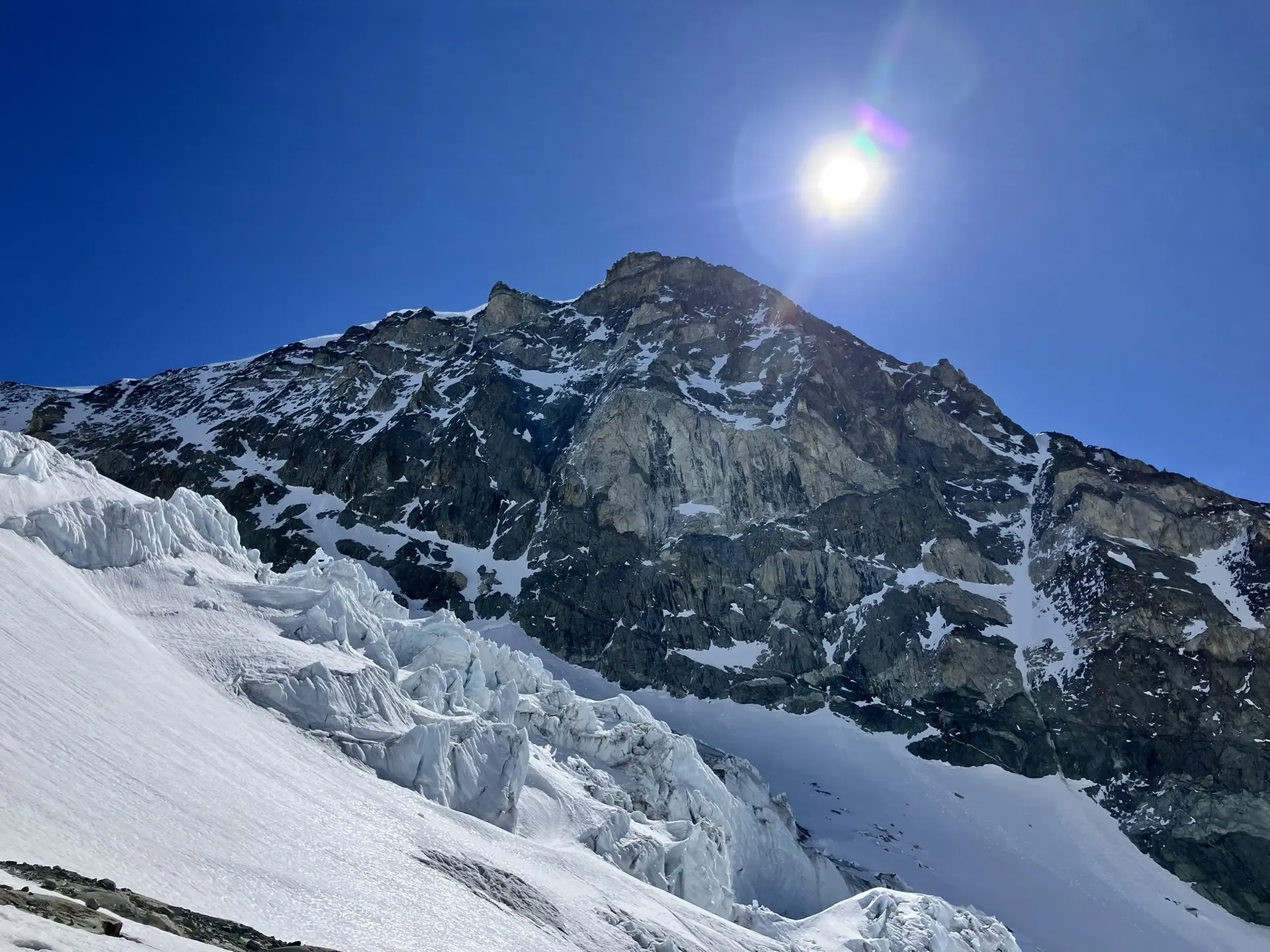 Seracs am Glacier de la Serpentine | © DAV Sektion Altdorf - Wolfgang Müller