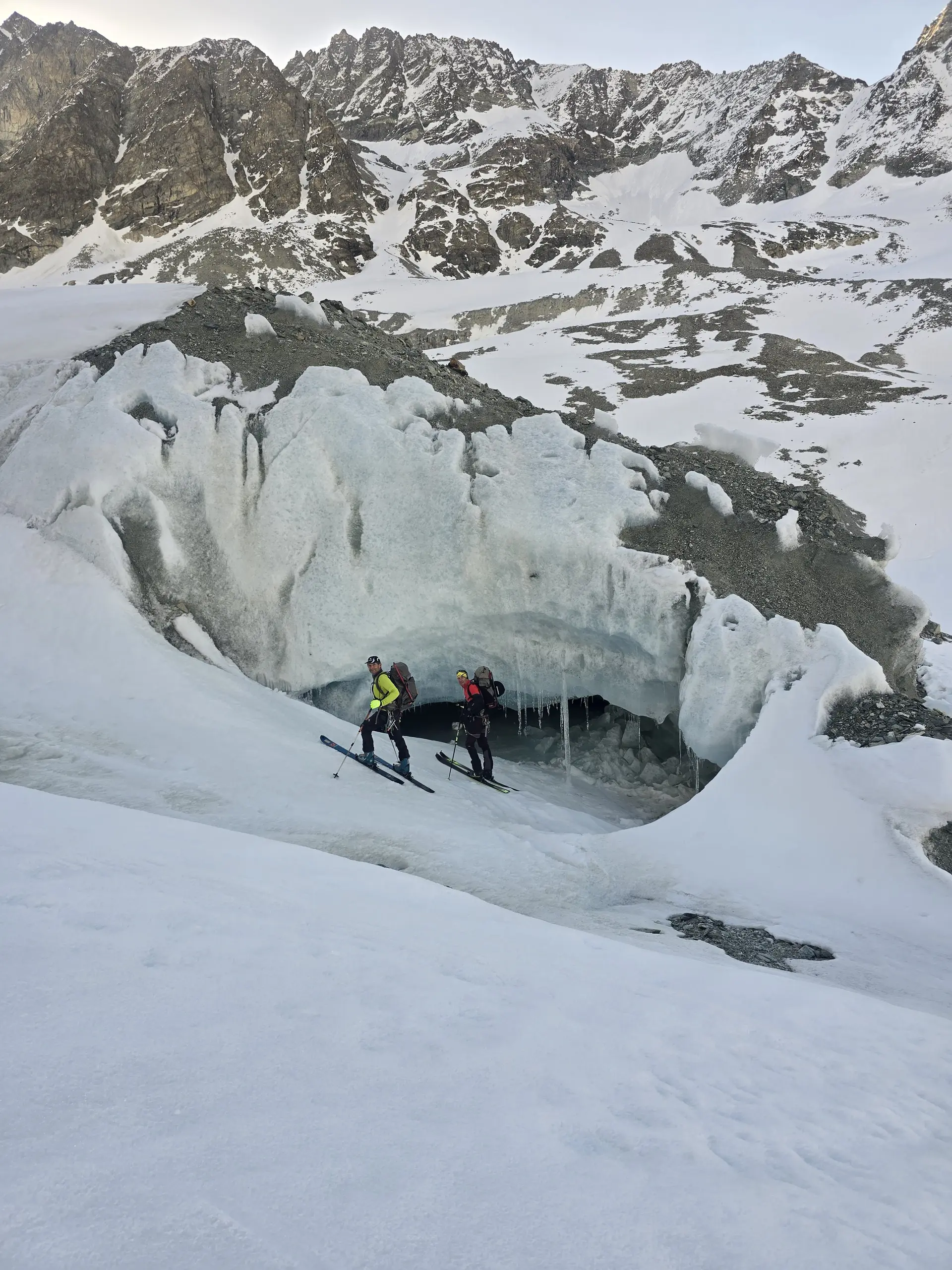 Toteis unterhalb Glacier de la Serpentine | © DAV Sektion Altdorf - Wolfgang Müller