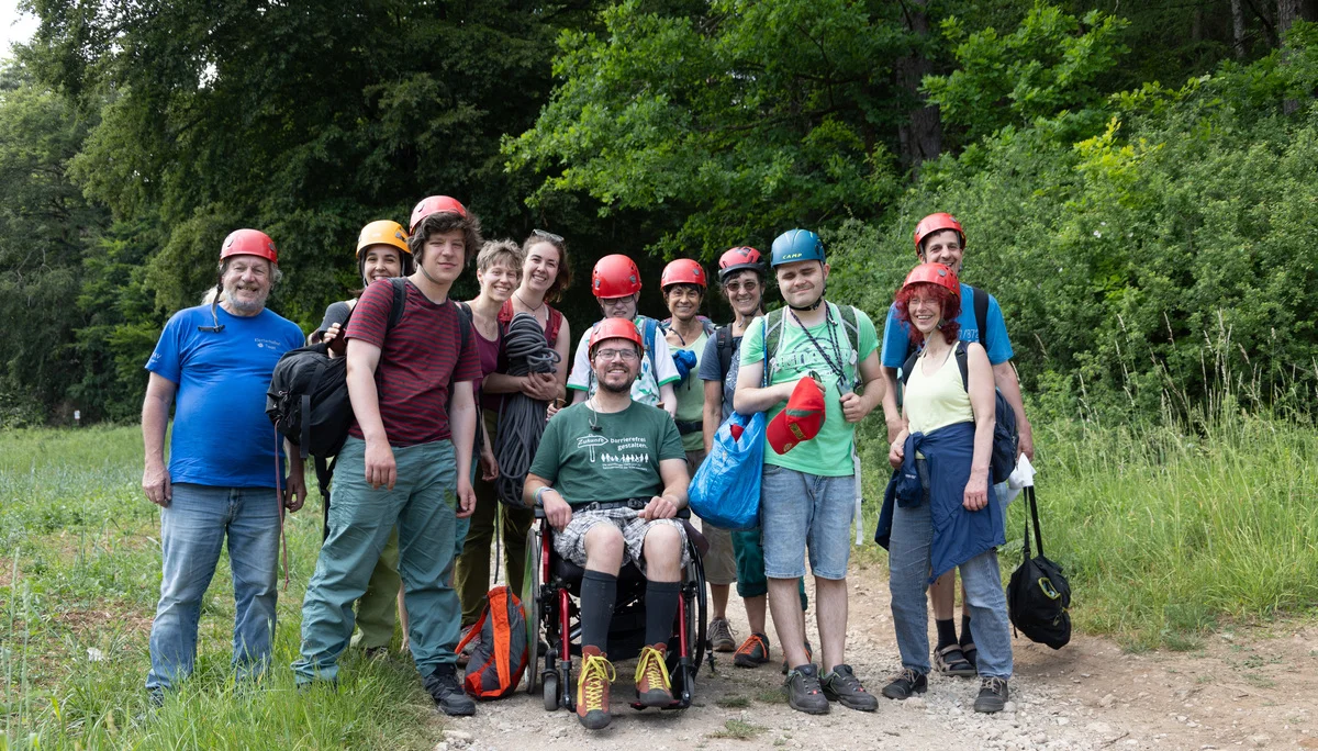 Klettern für Menschen mit Handicap- Gruppe- Ausflug | © DAV Sektion Altdorf