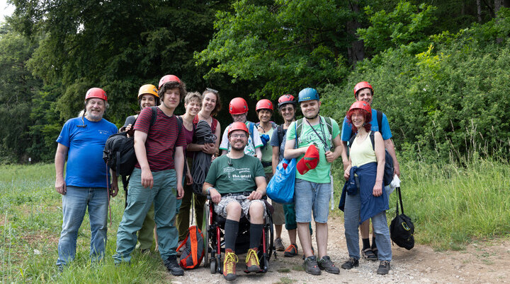 Klettern für Menschen mit Handicap- Gruppe- Ausflug | © DAV Sektion Altdorf