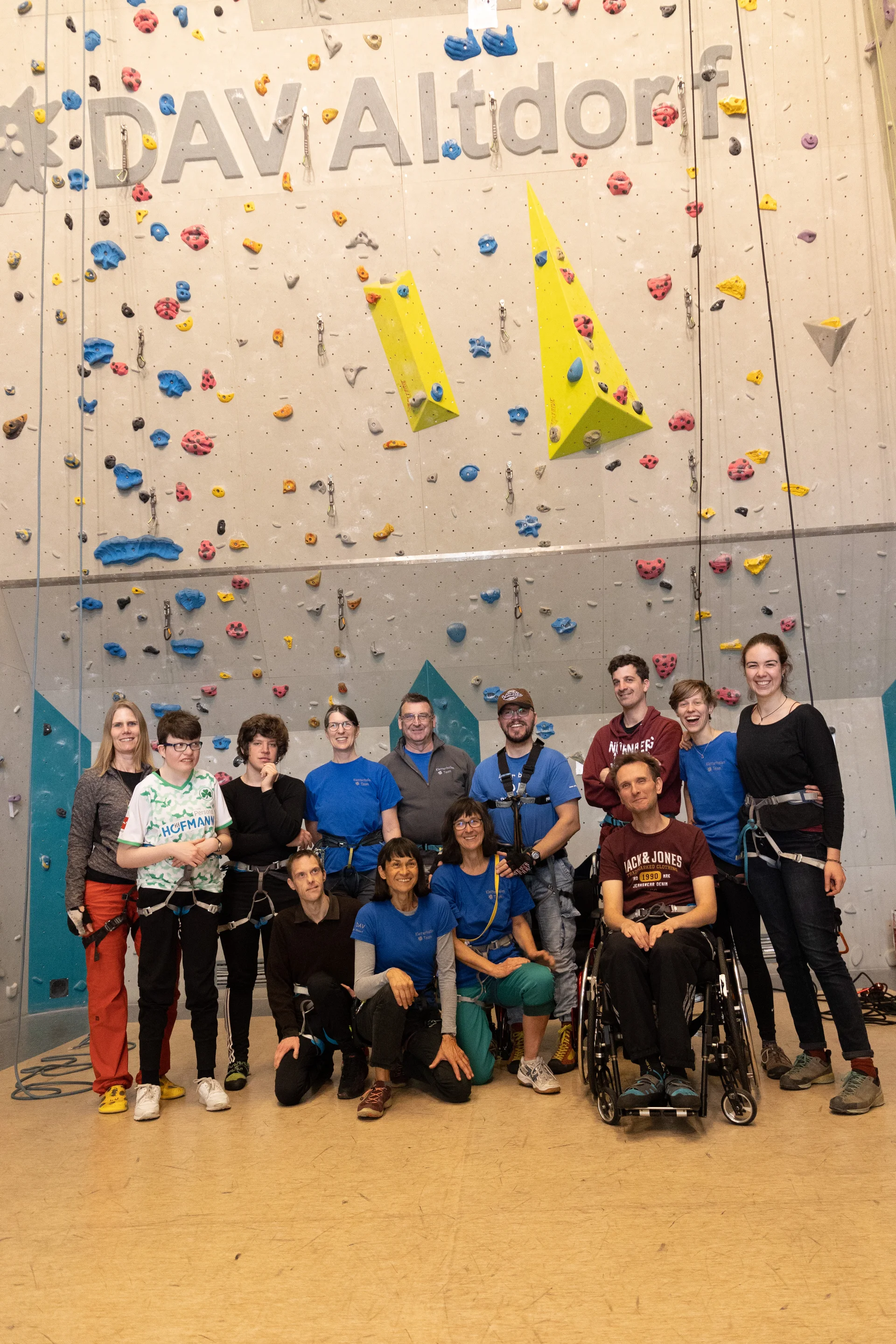 Klettern für Menschen mit Handicap- Gruppe- Kunstgriff Kletterhalle | © Klettern für Menschen mit Handicap- Gruppe