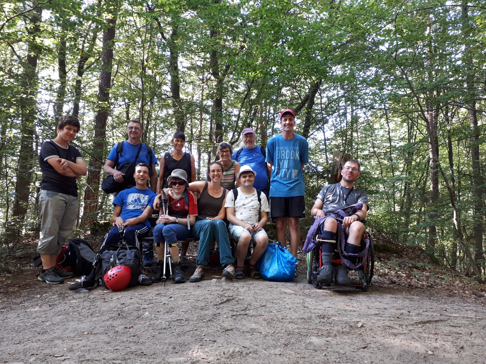 Ausflug des Klettertreffs mit Handicap zur Weißen Wand in der Hersbrucker Schweiz | © DAV Sektion Altdorf - Andrea Koch-Plank