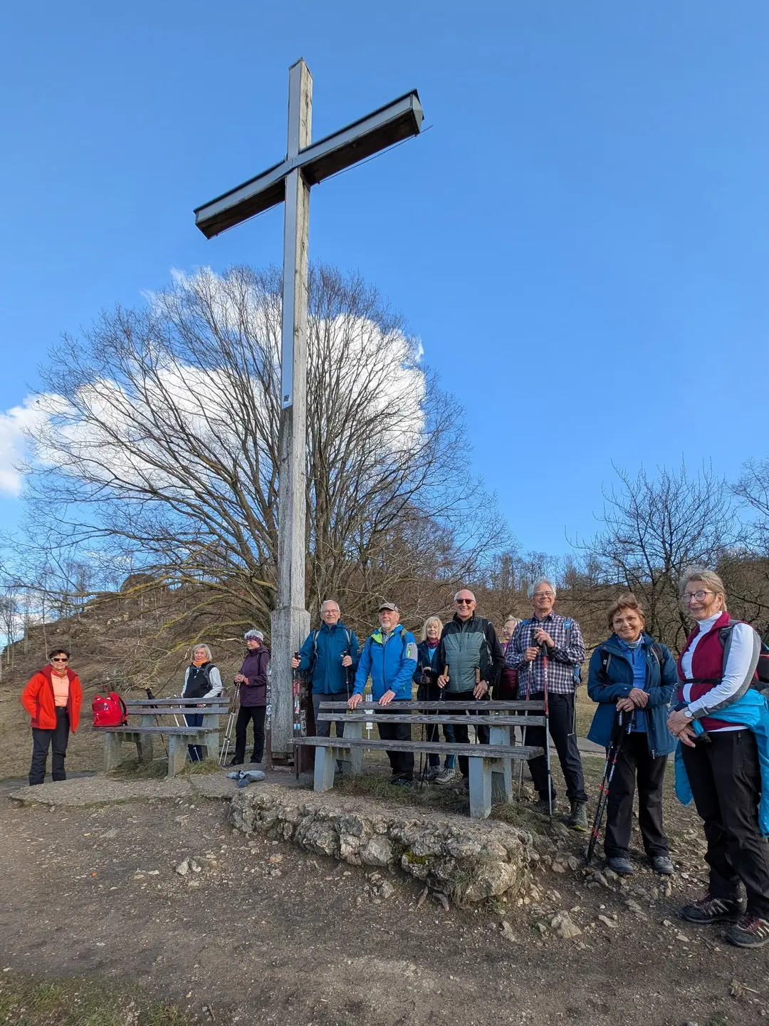 Kreuz am Aufstieg zum Walberla | © DAV Sektion Altdorf