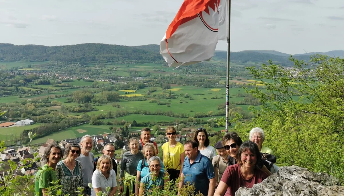 Gruppenfoto an der Geißkirche | © DAV Altdorf - Gisela Schuster