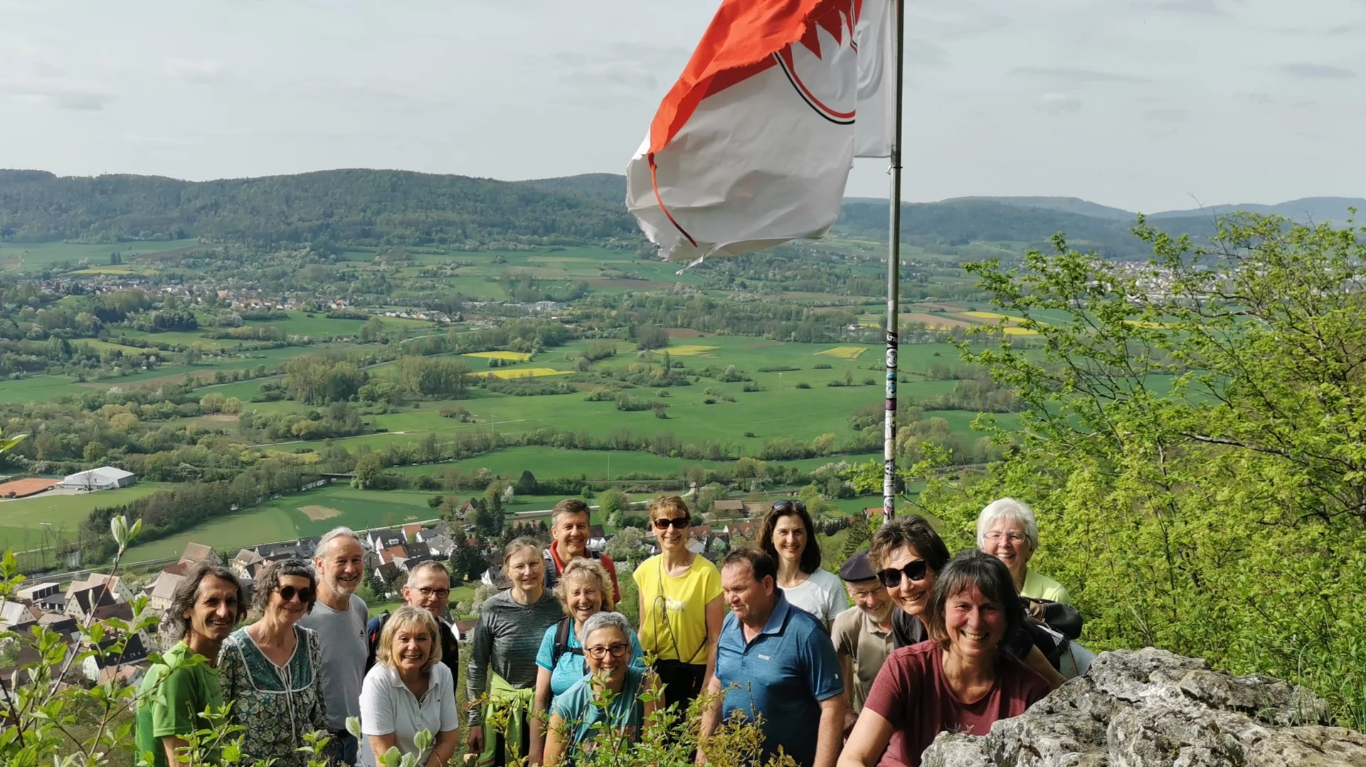 Gruppenfoto an der Geißkirche | © DAV Altdorf - Gisela Schuster