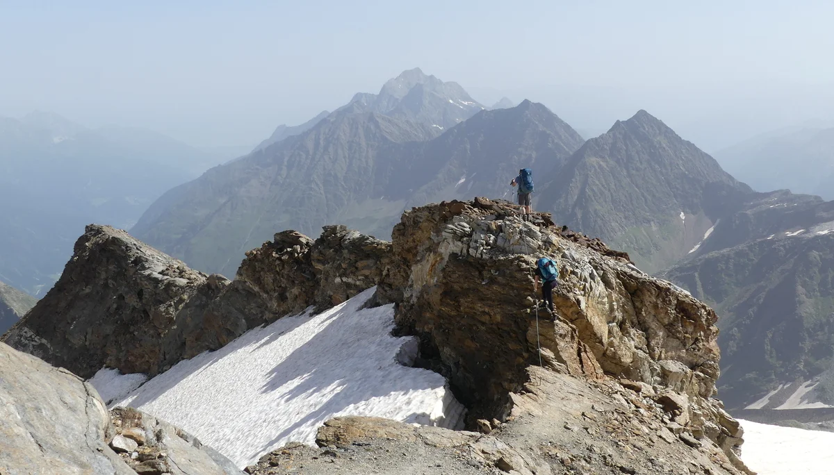 Abstieg vom Wilden Freiger auf die Nürnberger Hütte | © DAV Sektion Altdorf - Wolfgang