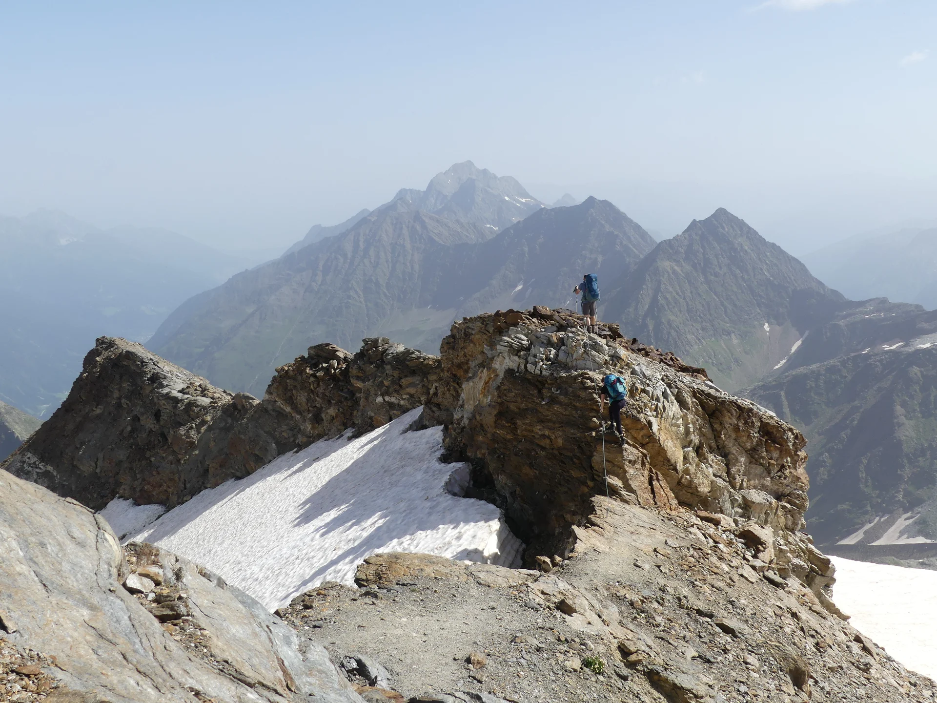 Abstieg vom Wilden Freiger auf die Nürnberger Hütte | © DAV Sektion Altdorf - Wolfgang