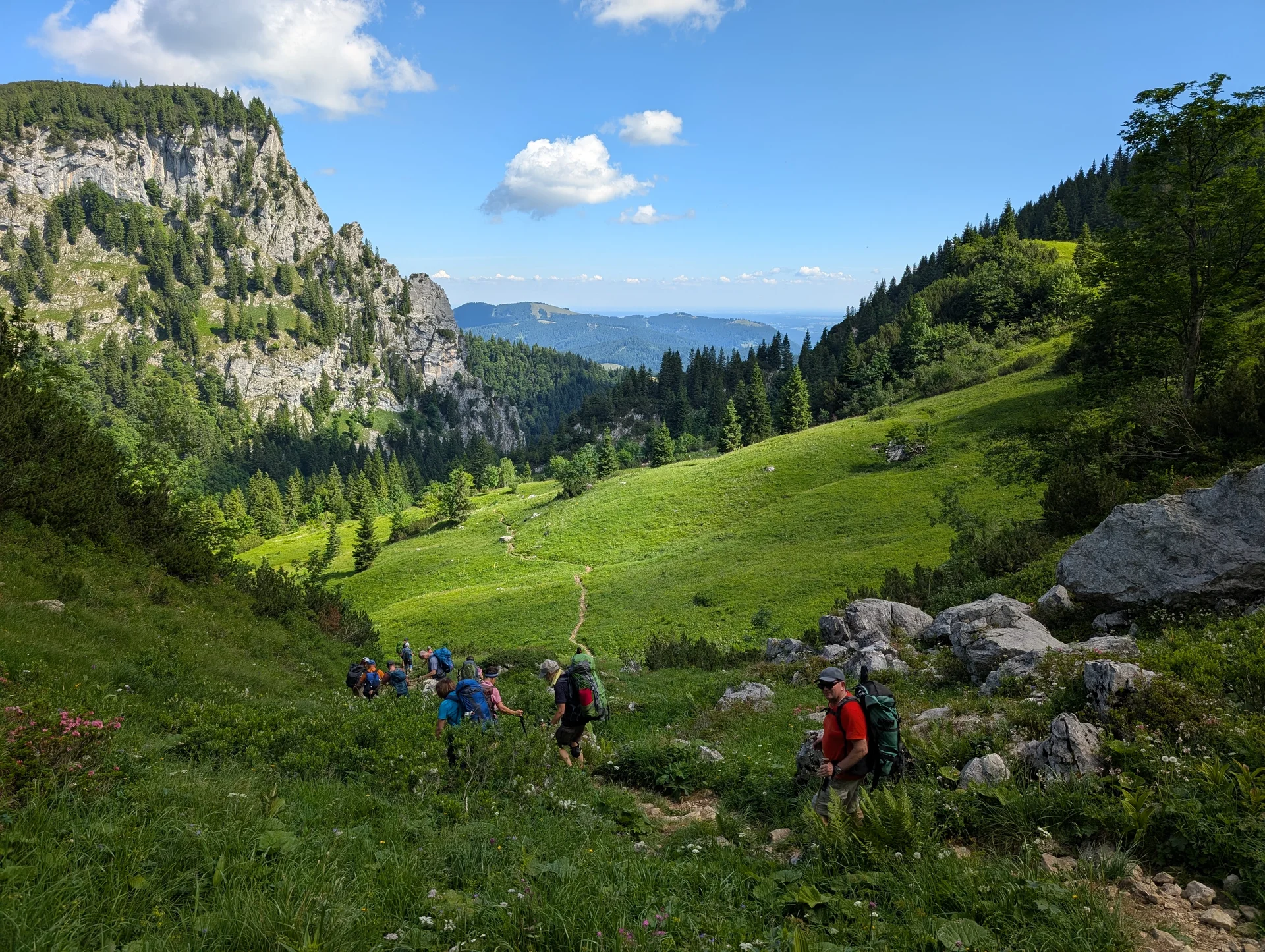 Bergsommeranfang - Abstieg ins Längental | © DAV Sektion Altdorf - Hubert