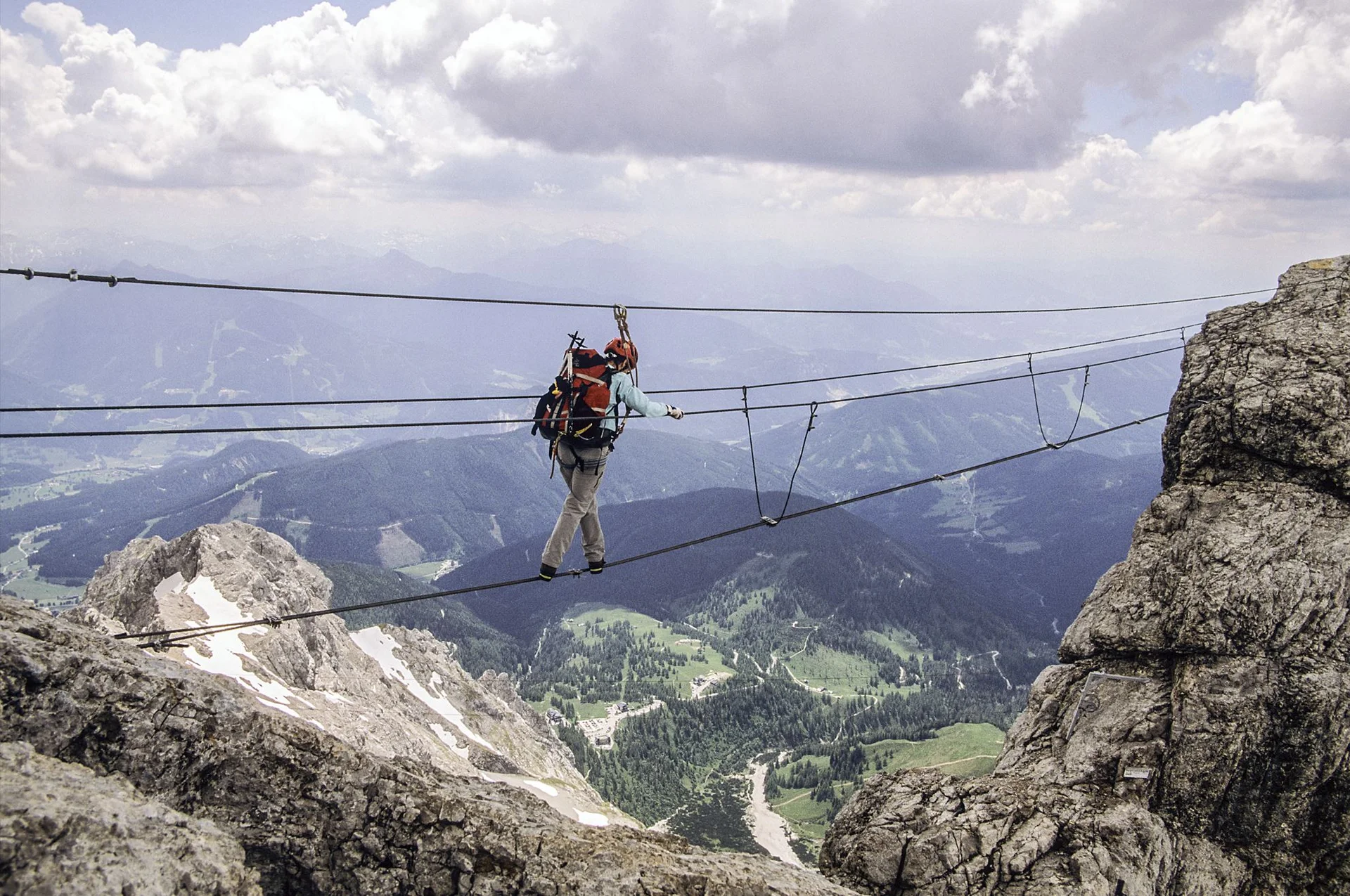 Klettersteigabenteuer in den Alpen - Dachst | © DAV Sektion Altdorf- Peter Stingl