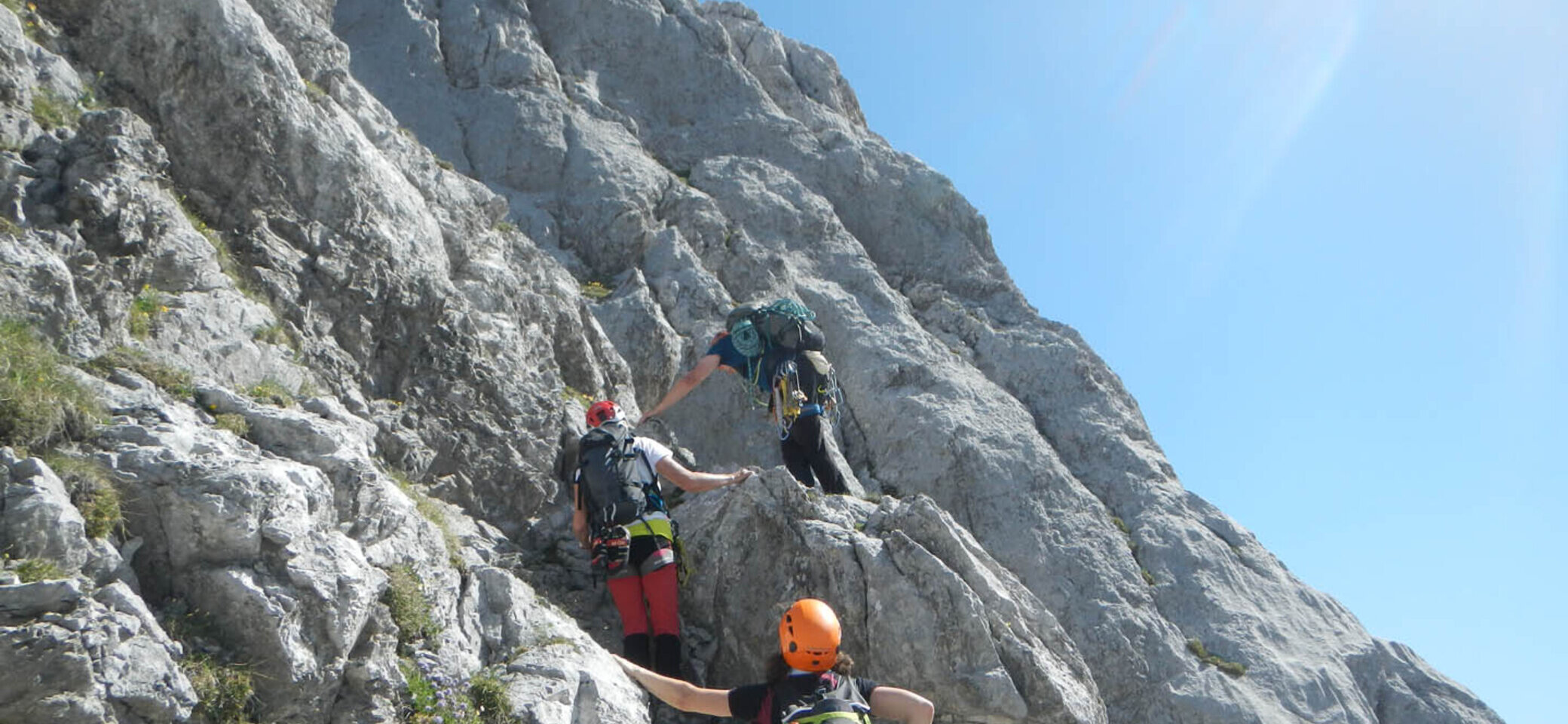 Klettern an der Ehrwalder Sonnenspitze | © DAV Sektion Altdorf - Bergsteigergruppe - Herbert Herrmann