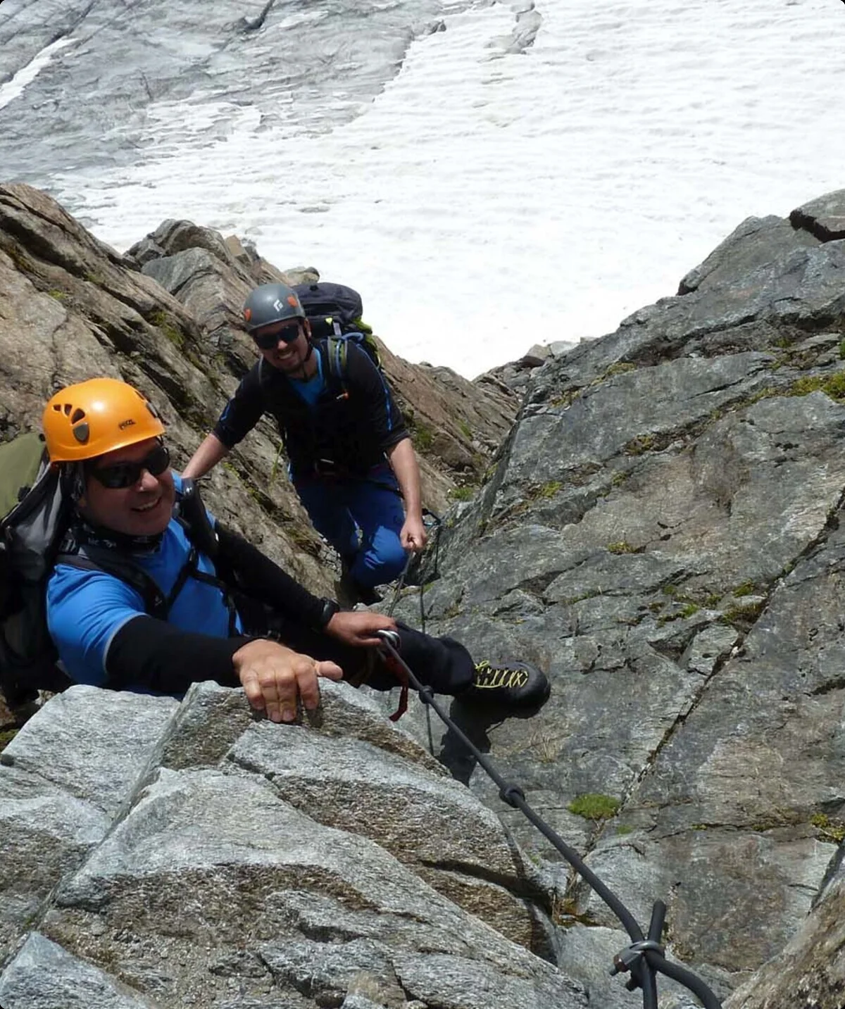 Klettern zur Turmscharte | © DAV Sektion Altdorf - Bergsteigergruppe - Herbert Herrmann