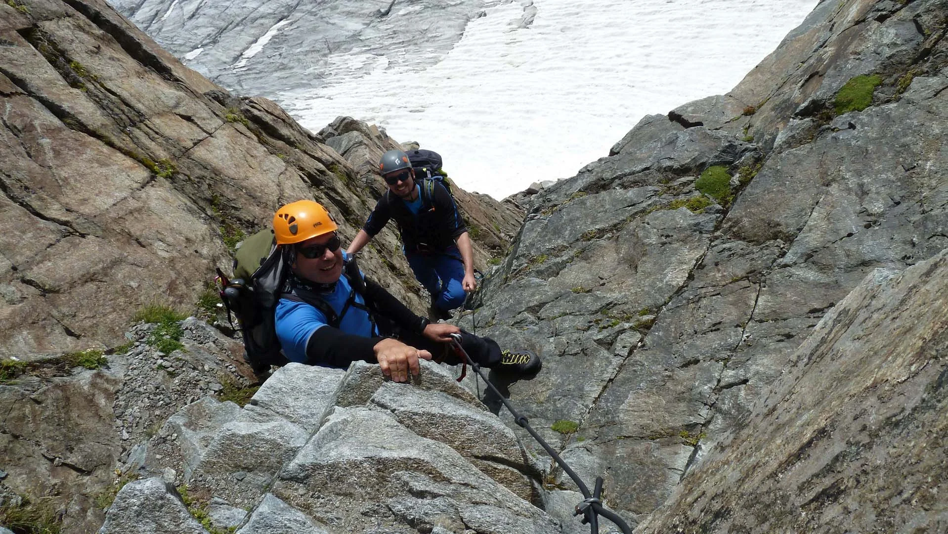 Klettern zur Turmscharte | © DAV Sektion Altdorf - Bergsteigergruppe - Herbert Herrmann