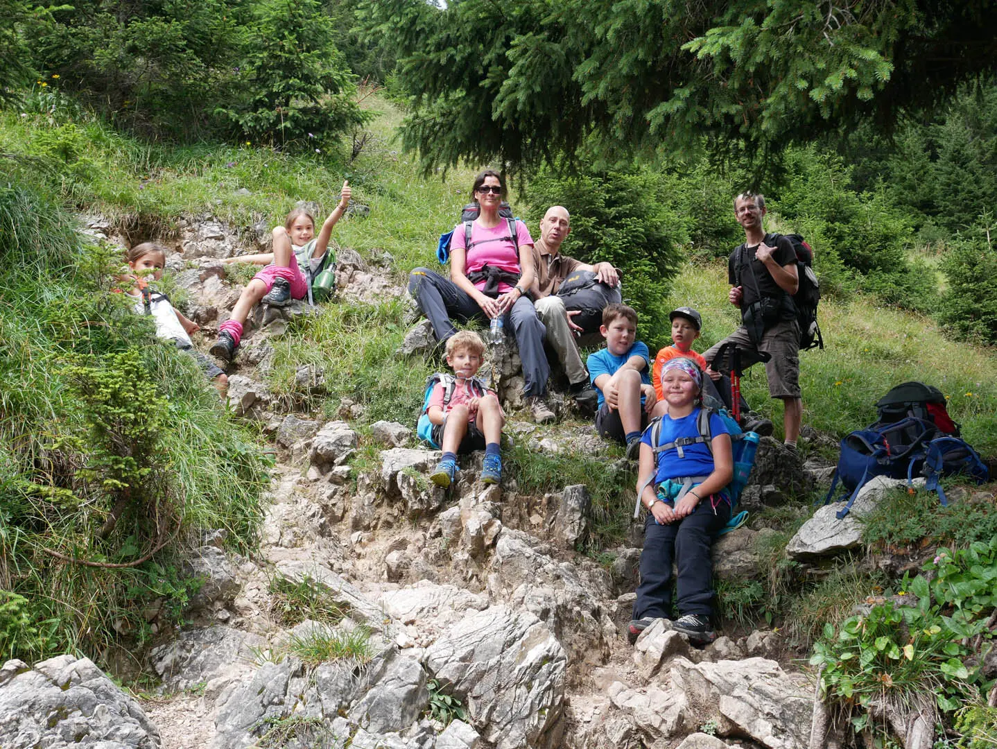 Familiengruppe: Von Hütte zu Hütte in den Tannheimer Bergen | © DAV Sektion Altdorf - Familiengruppe - Kristin Stamm